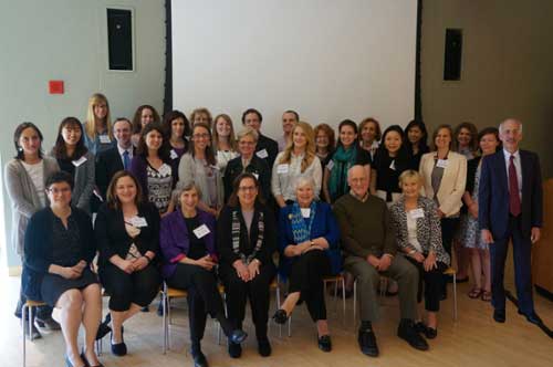 Conference attendees smiling